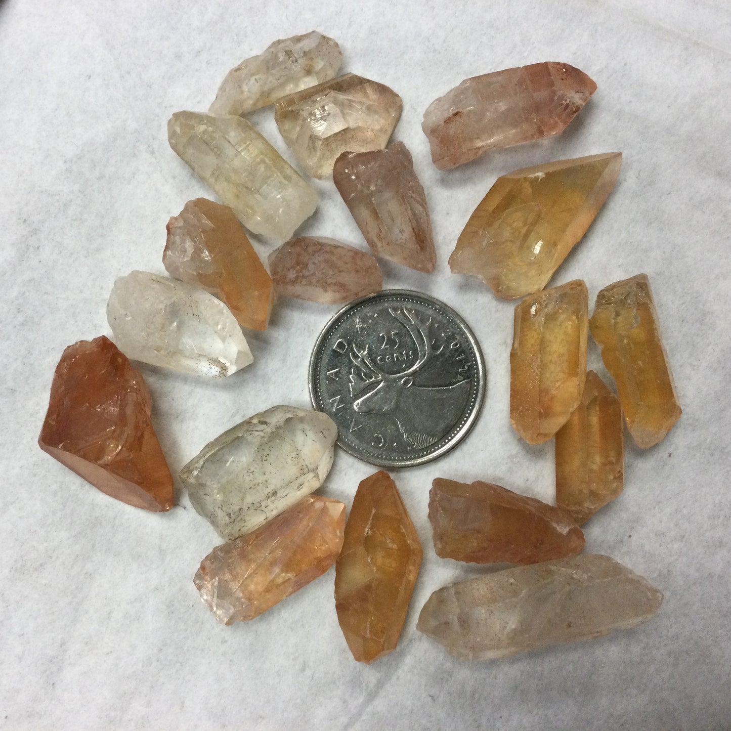 Tangerine Lemurian Quartz Rough Points (Brazil)