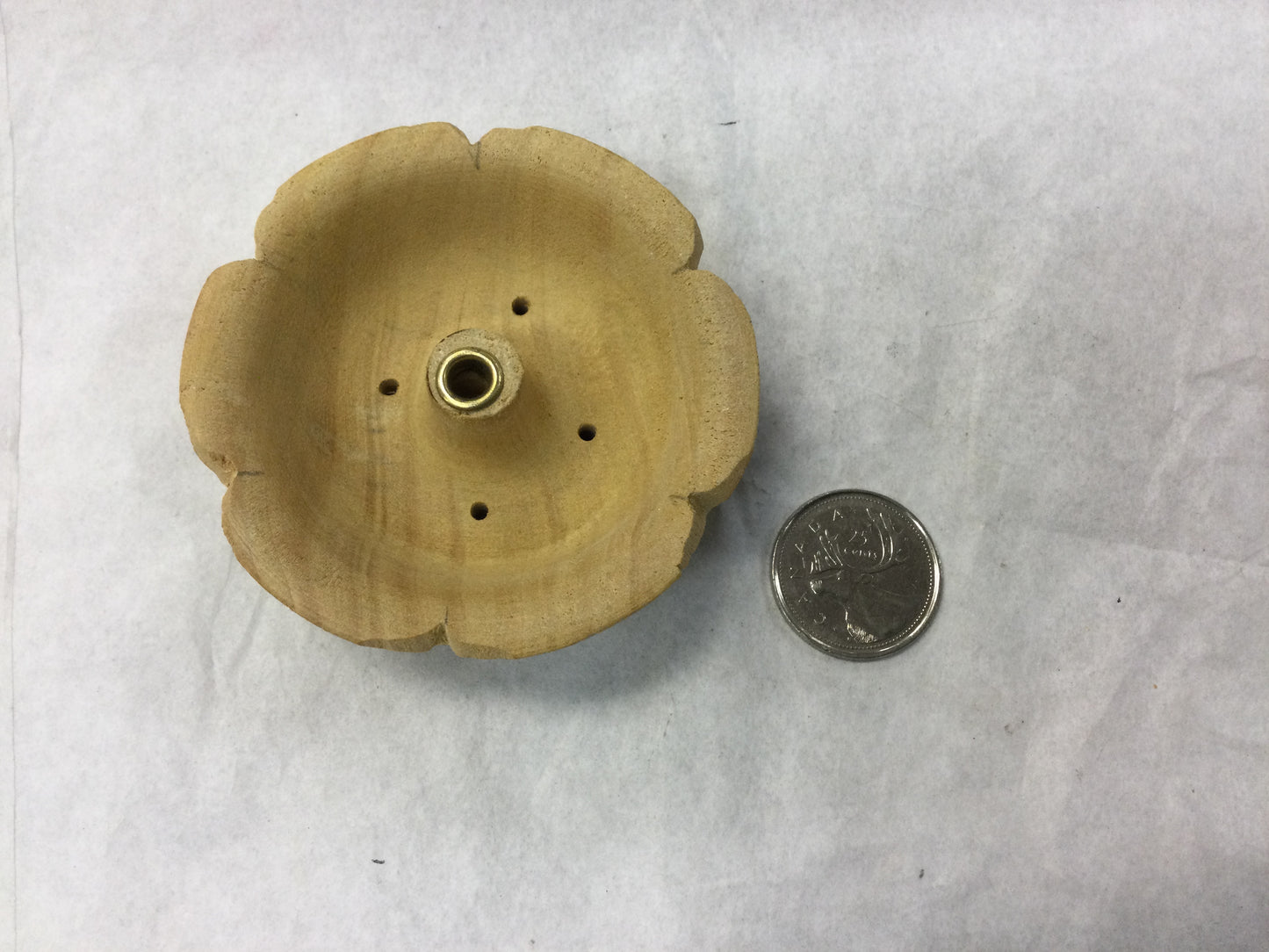 Round Wooden Incense Holder