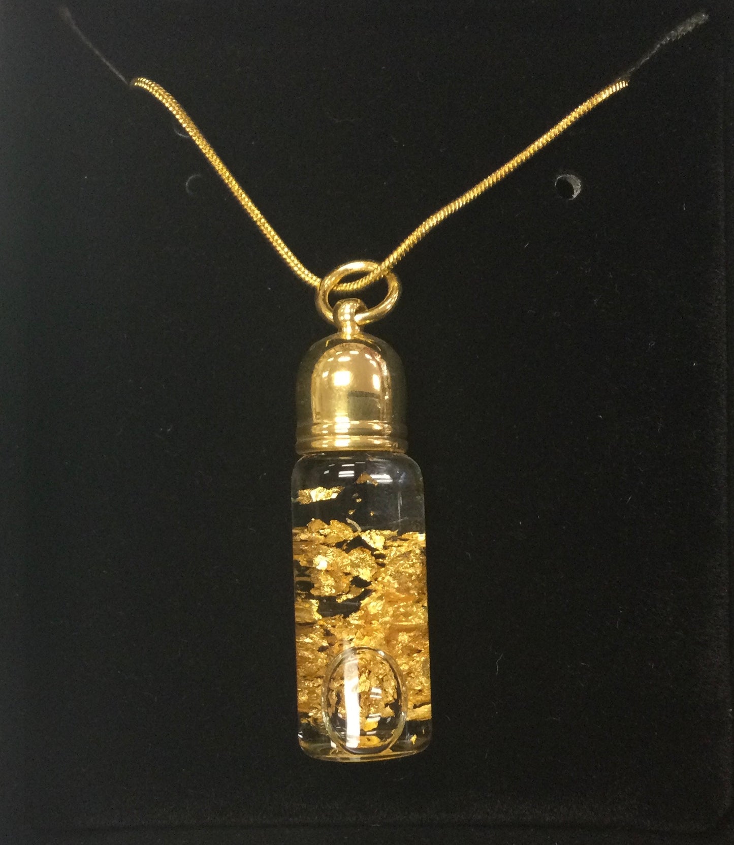 Pendant, Gold Vial