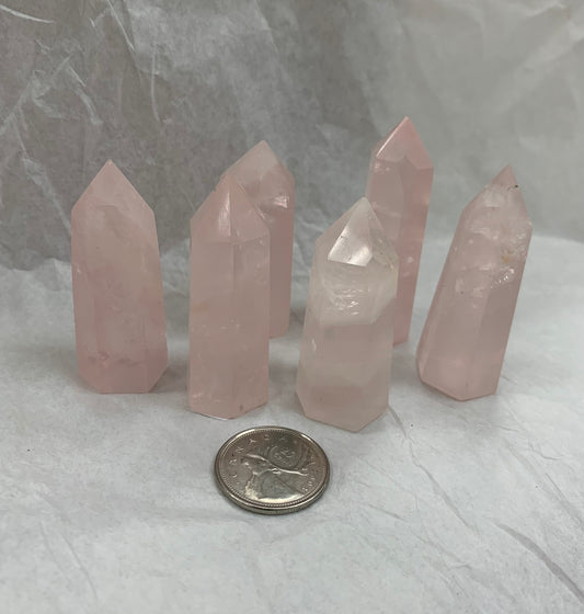 Small Rose Quartz Point (approx. 2")
