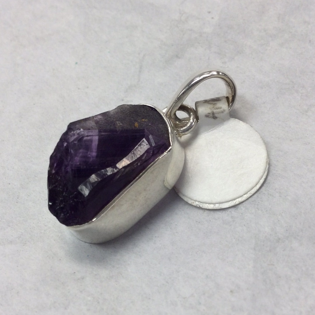 Rough Amethyst Pendant