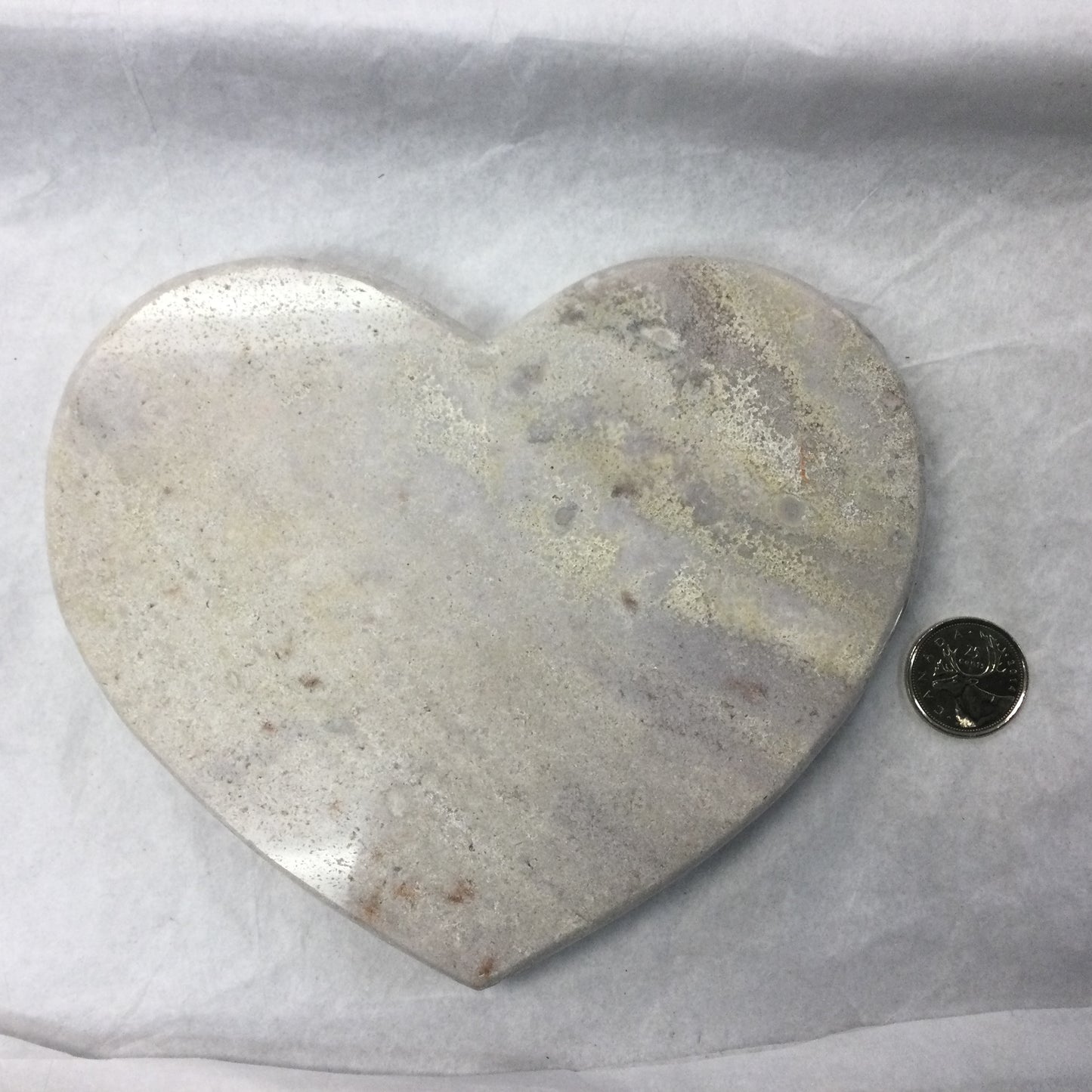 Large Pink Amethyst Polished Heart