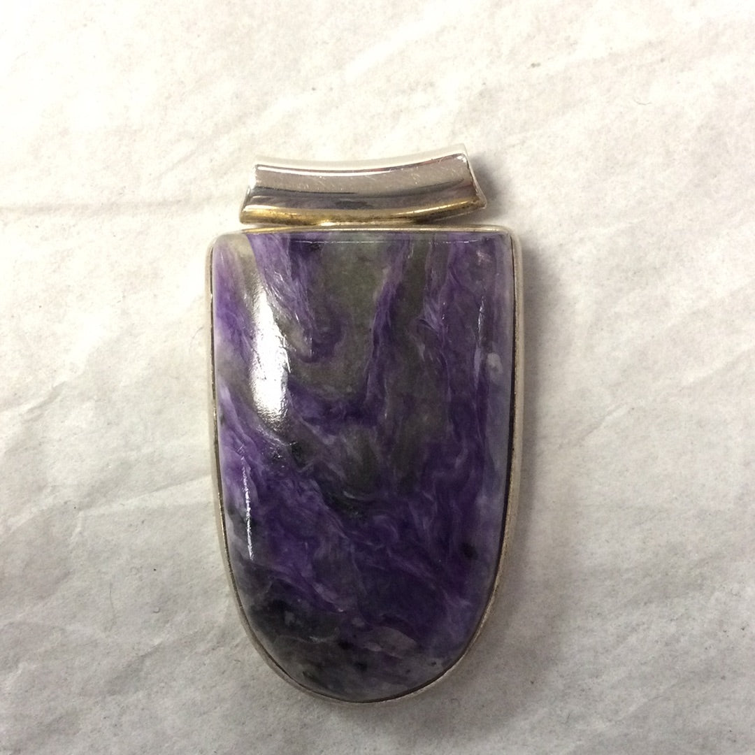 Large Charoite Pendant