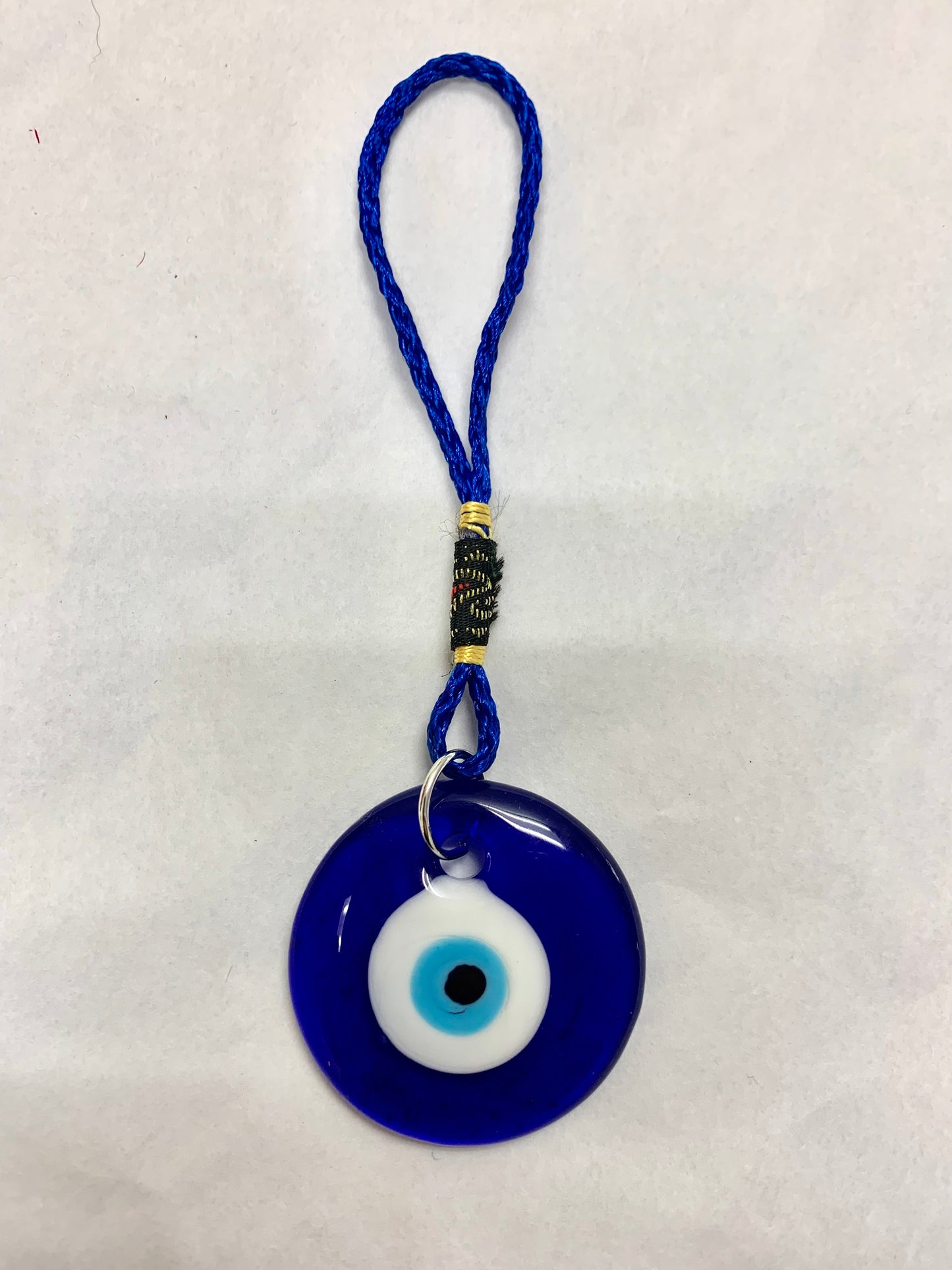 Evil Eye Talisman with Gold Thread 1.5”