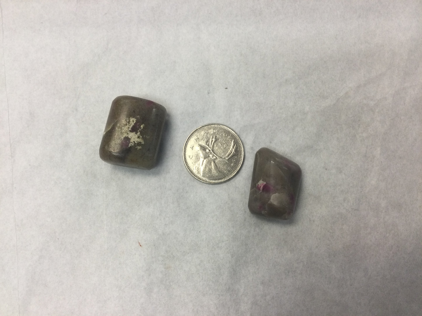 Ruby in Moonstone, tumbled