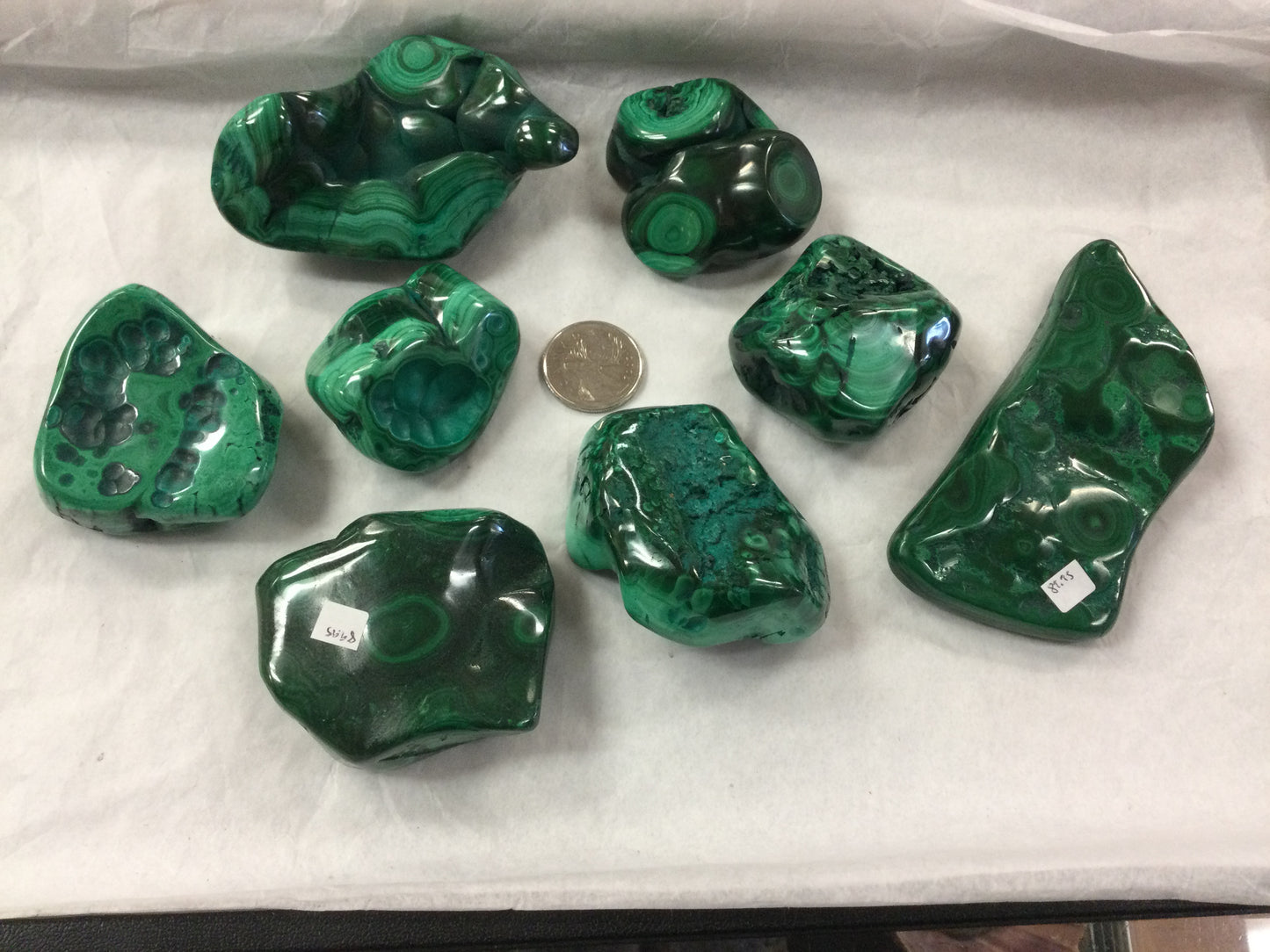 Semi-Polished Freeform Malachite