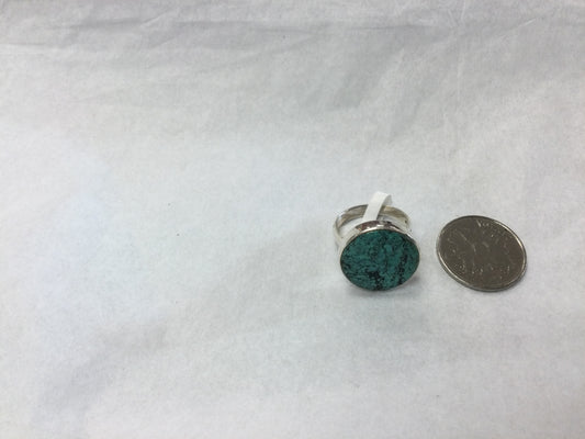 Turquoise ring round size 9