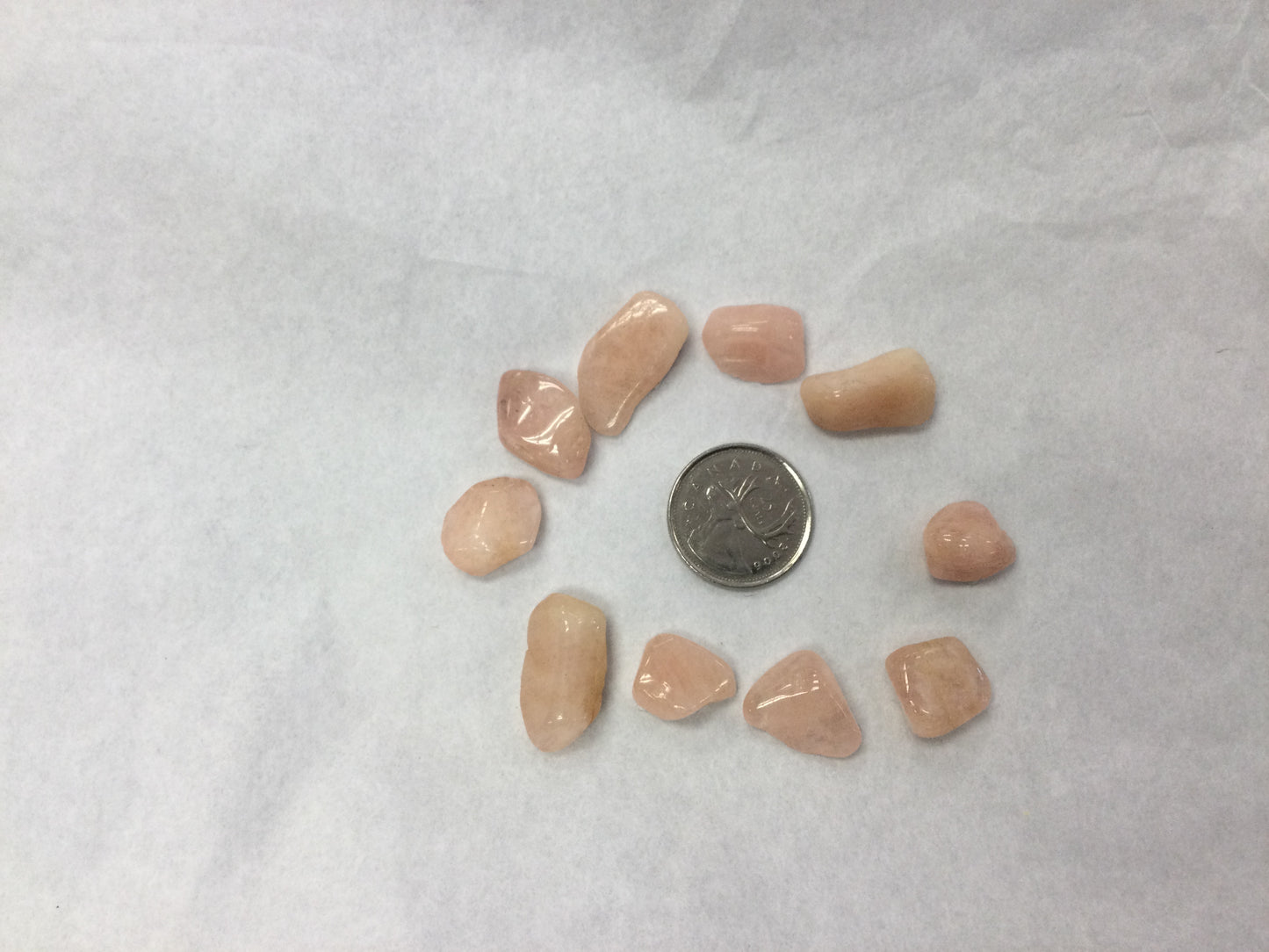 Small tumbled morganite