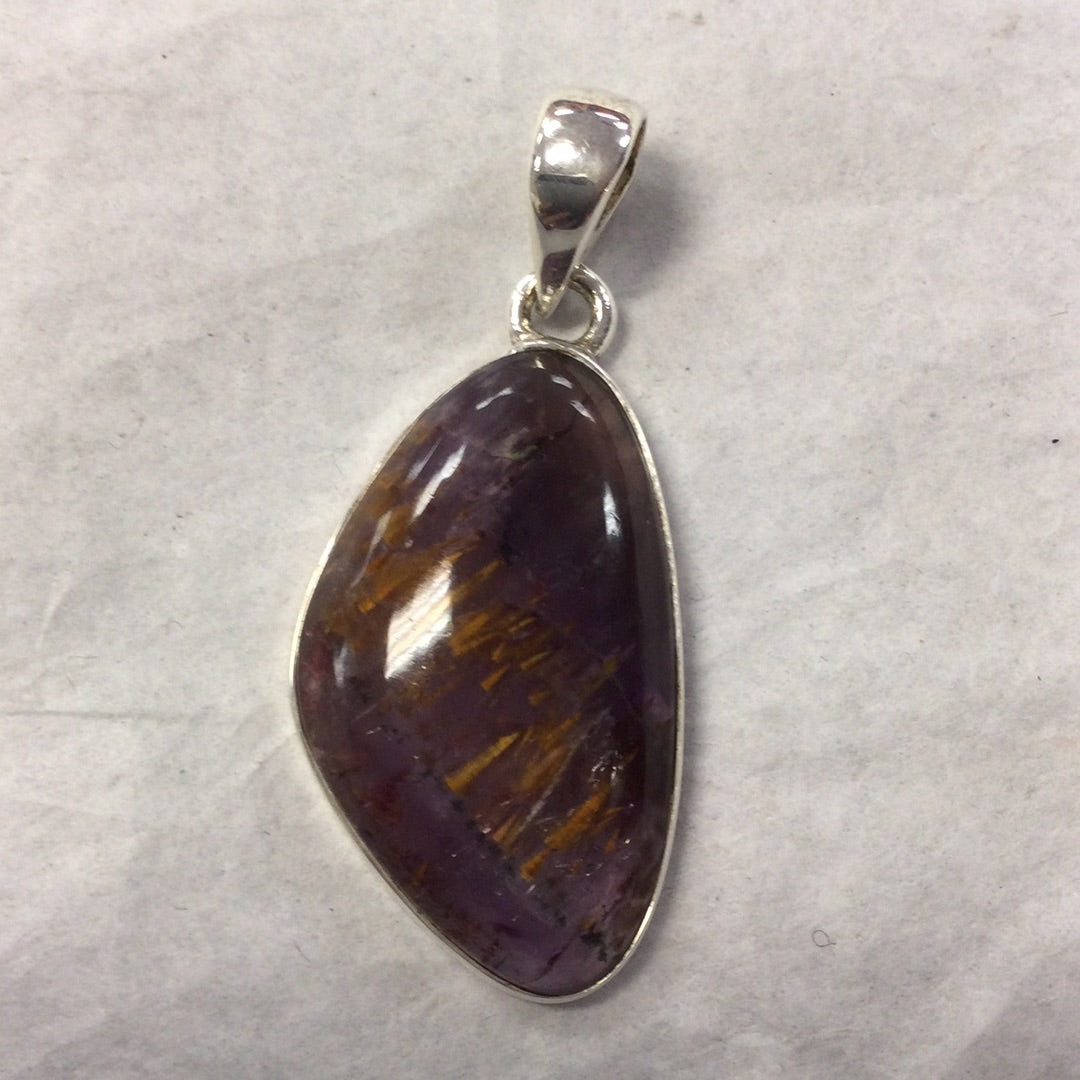 Cacoxenite Asymmetric Pendant