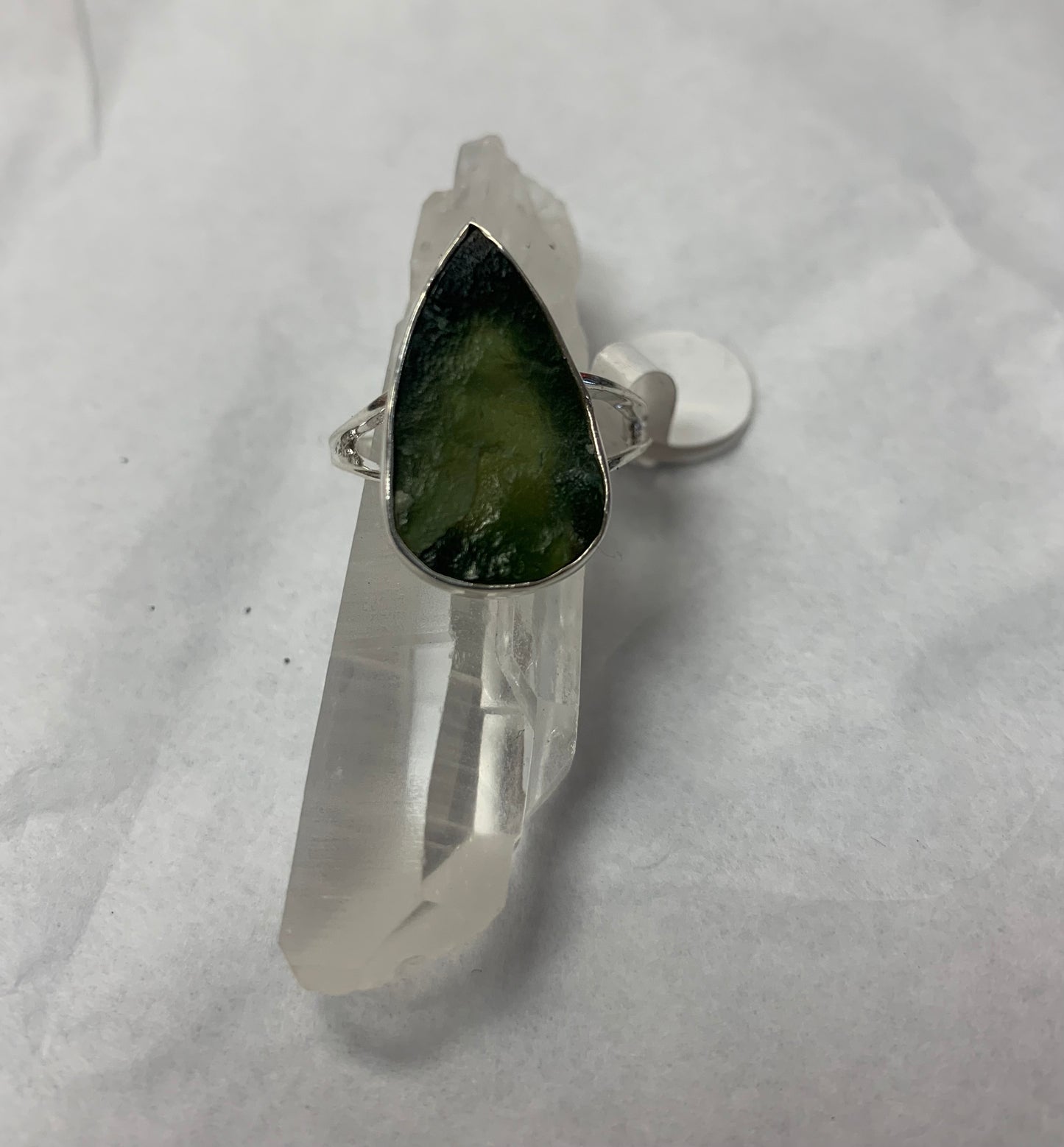 Rough Serpentine Tear Drop Ring size 8