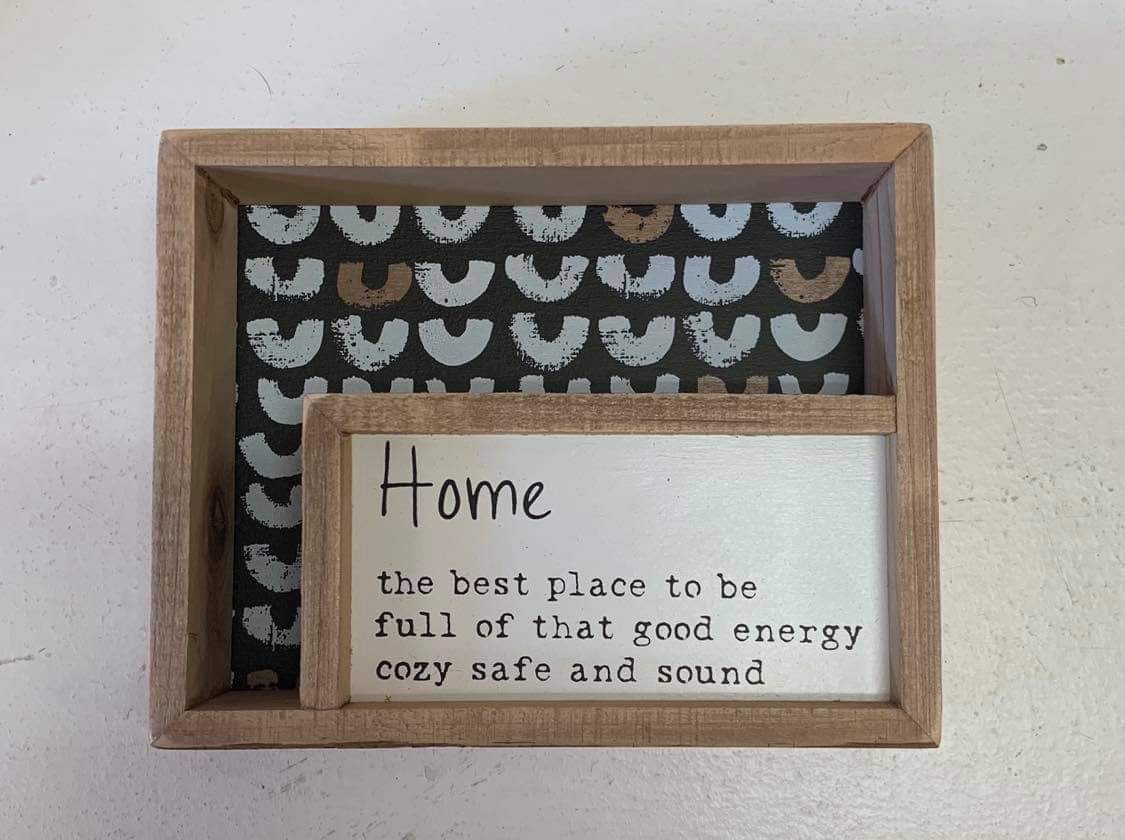 Home Box sign