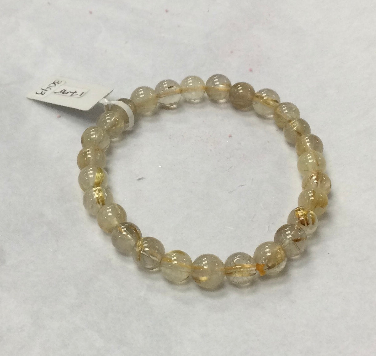 Gold Rultilated Quartz 6-7mm