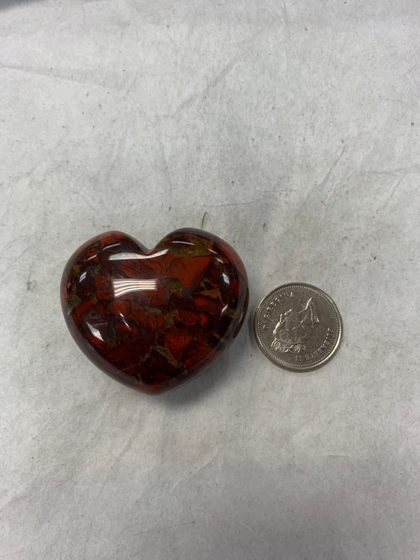 Brecciated Jasper Heart
