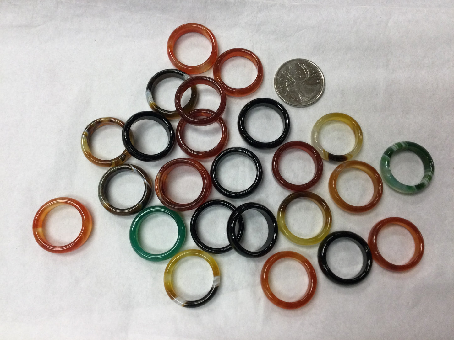 Agate Band Rings