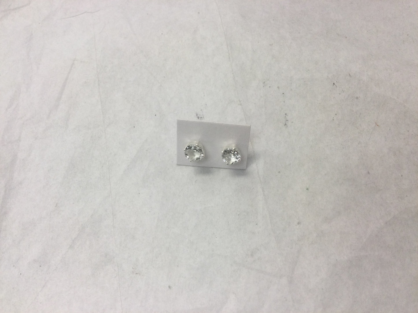 Round Faceted Gemstone Studs