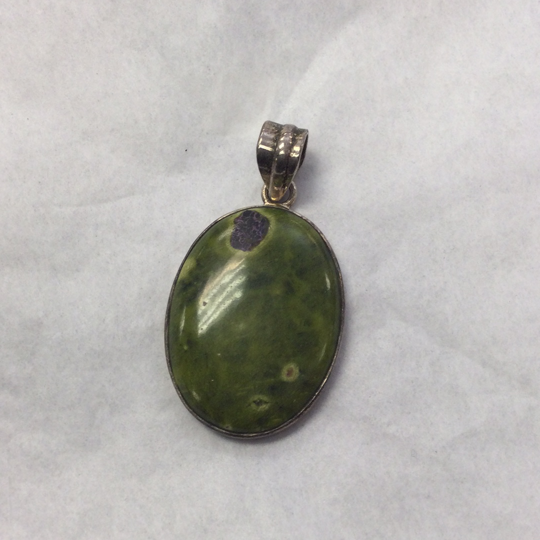 Atlantisite pendant large oval