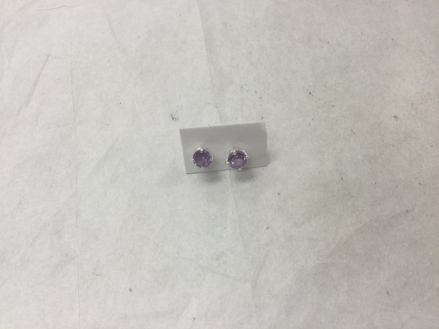 Round Faceted Gemstone Studs