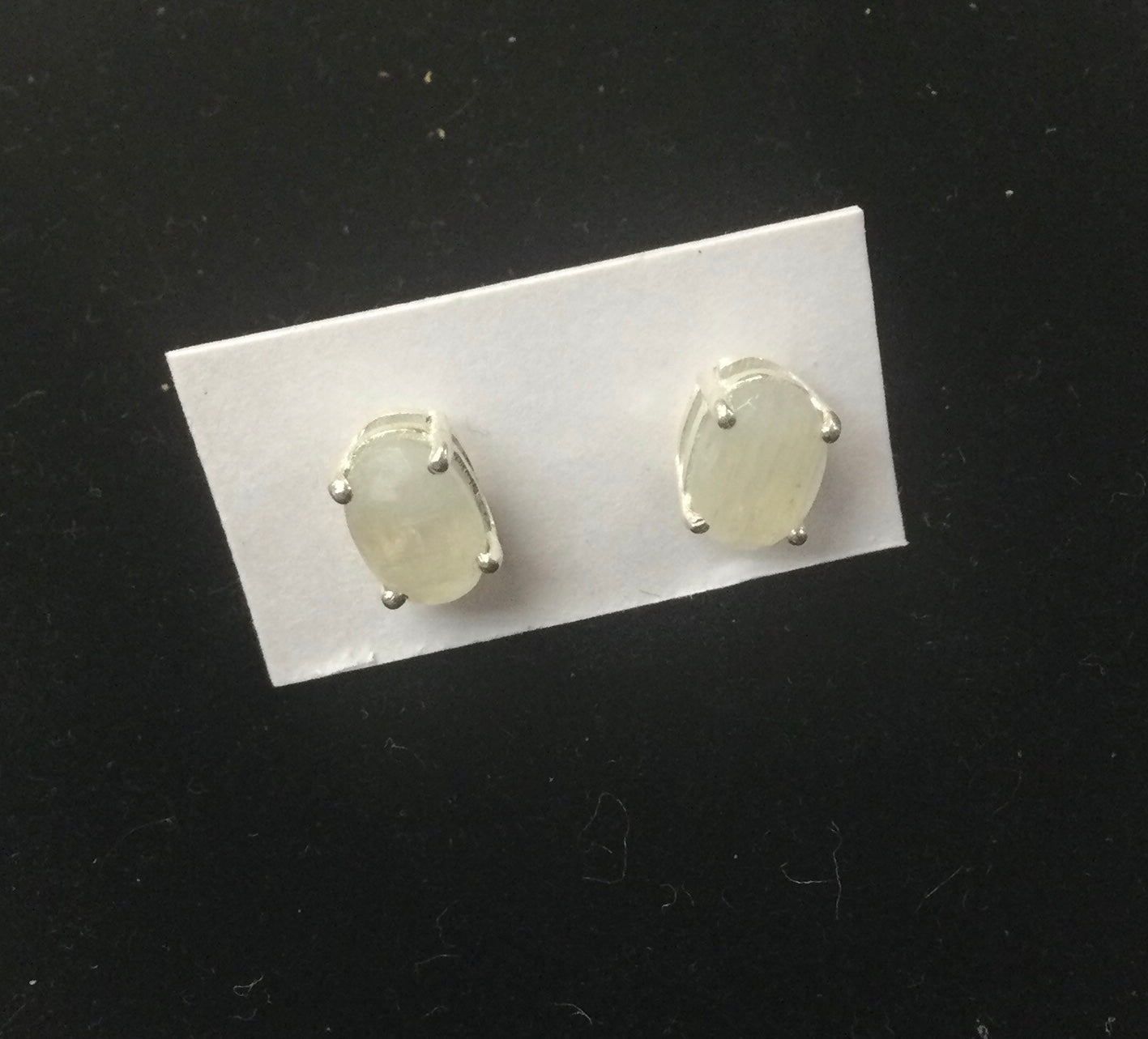 Oval Faceted Gemstone Studs