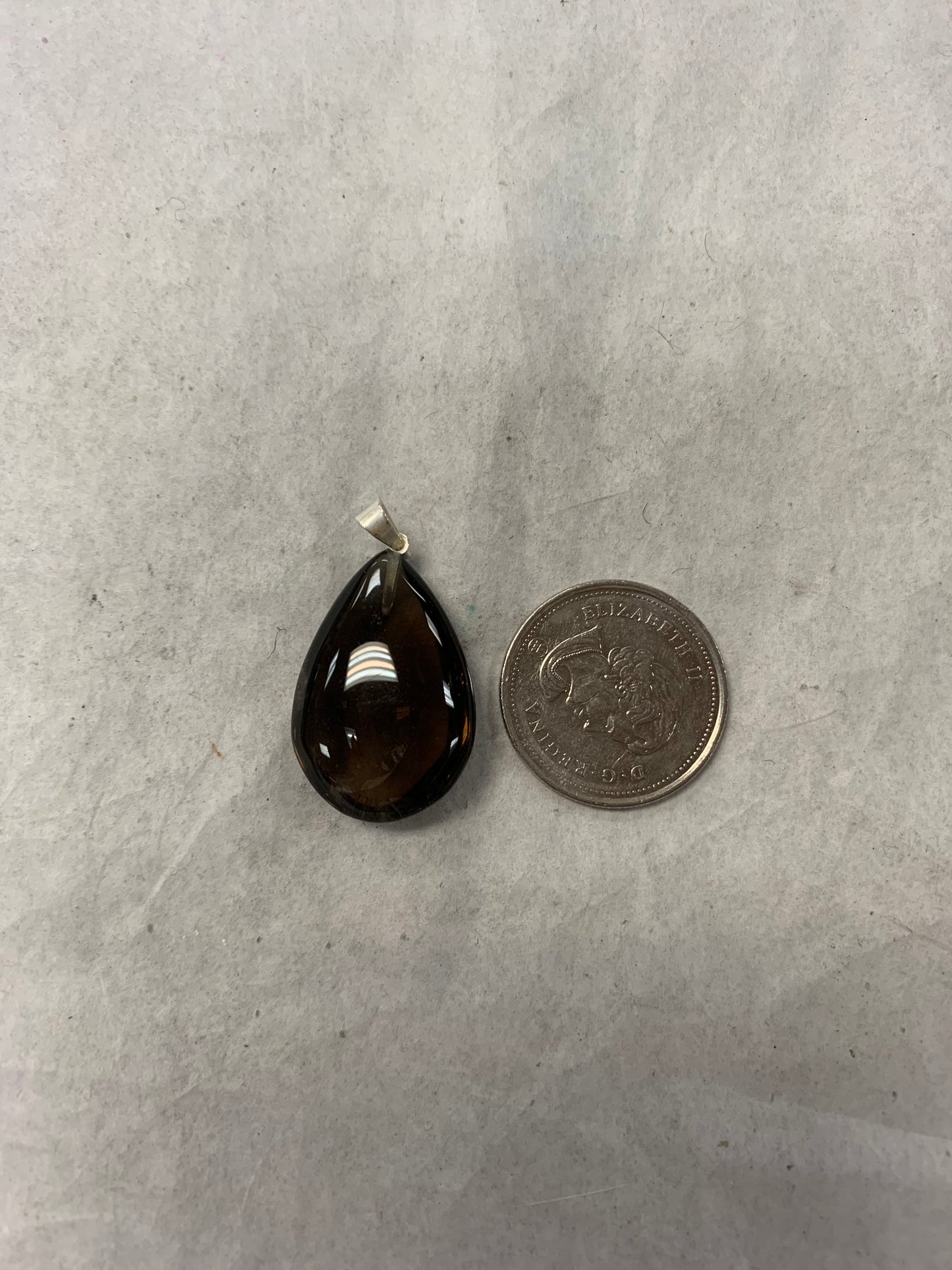 Smoky Quartz Teardrop Pendant