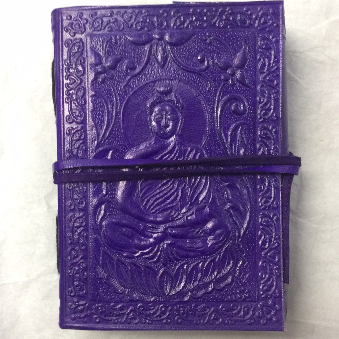5x3.5” Coloured Leather Journal, Various Motifs