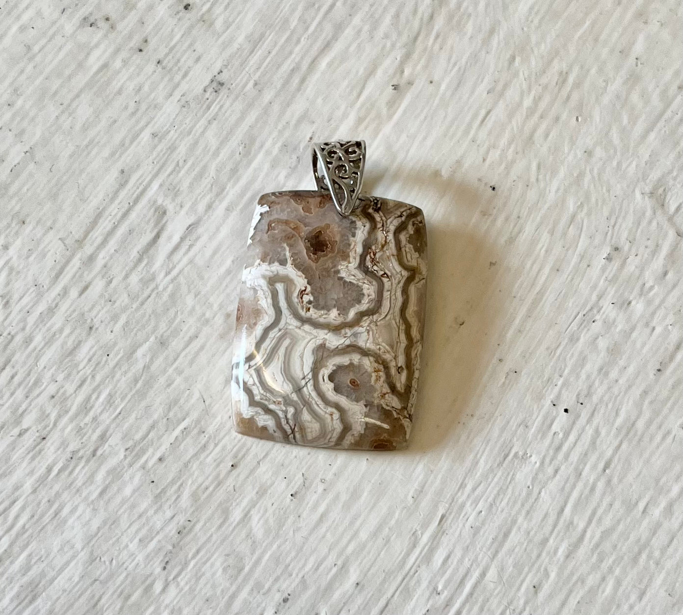 Rectangular Pendant Crazy Lace