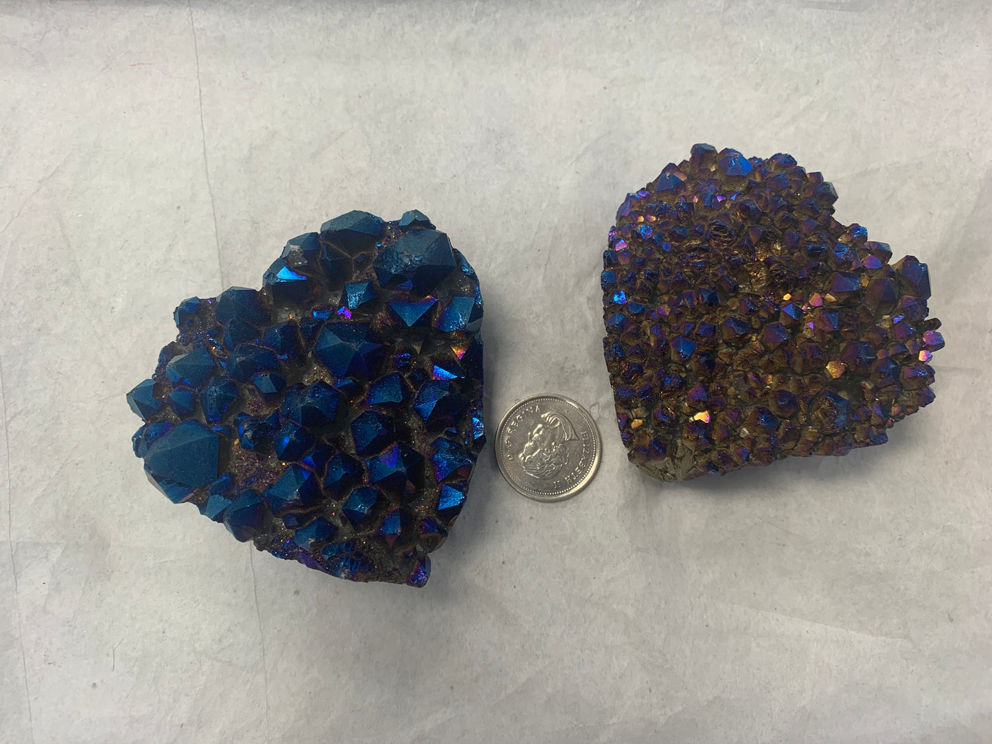 Titanium Quartz Heart Cluster