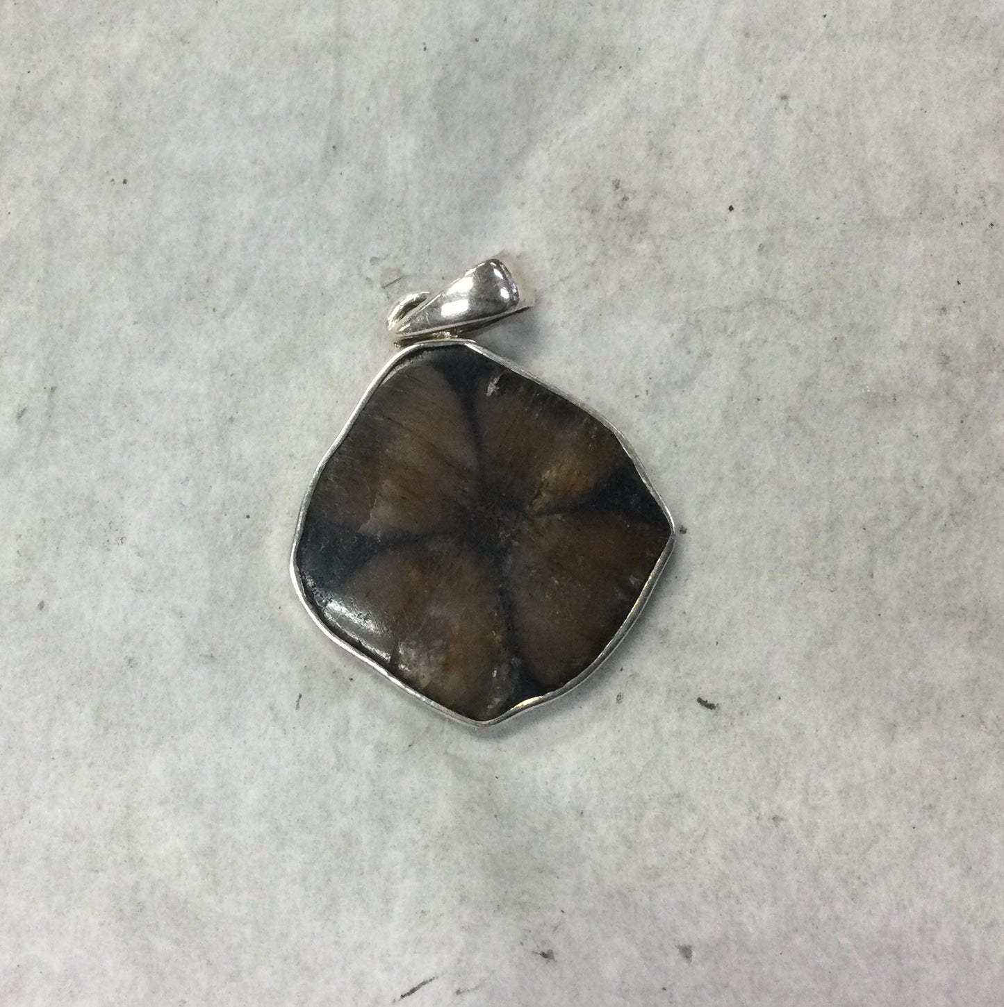 Chiastolite Pendant (Crystal with Cross)