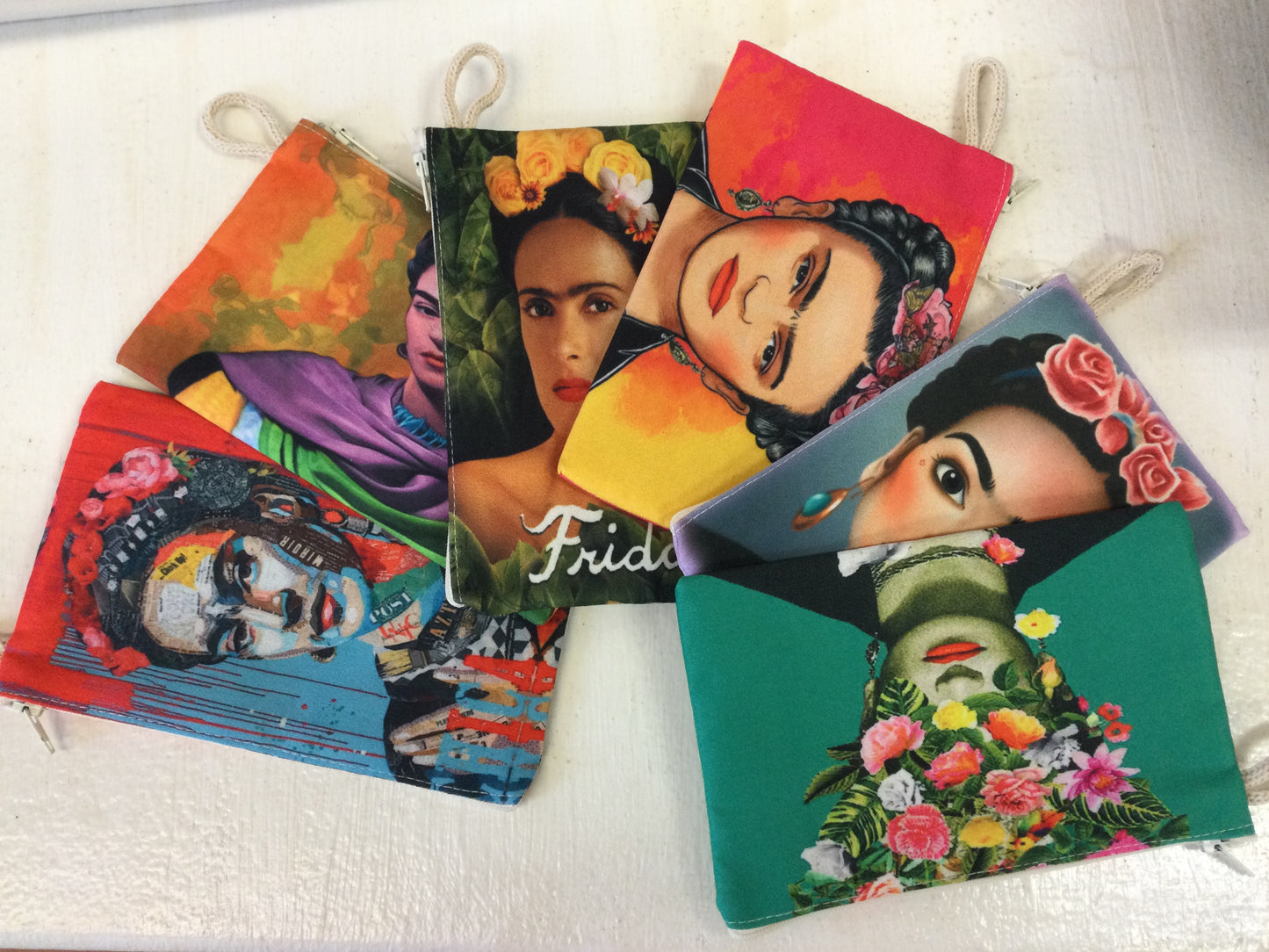 Frida Kahlo Zippered Pouches