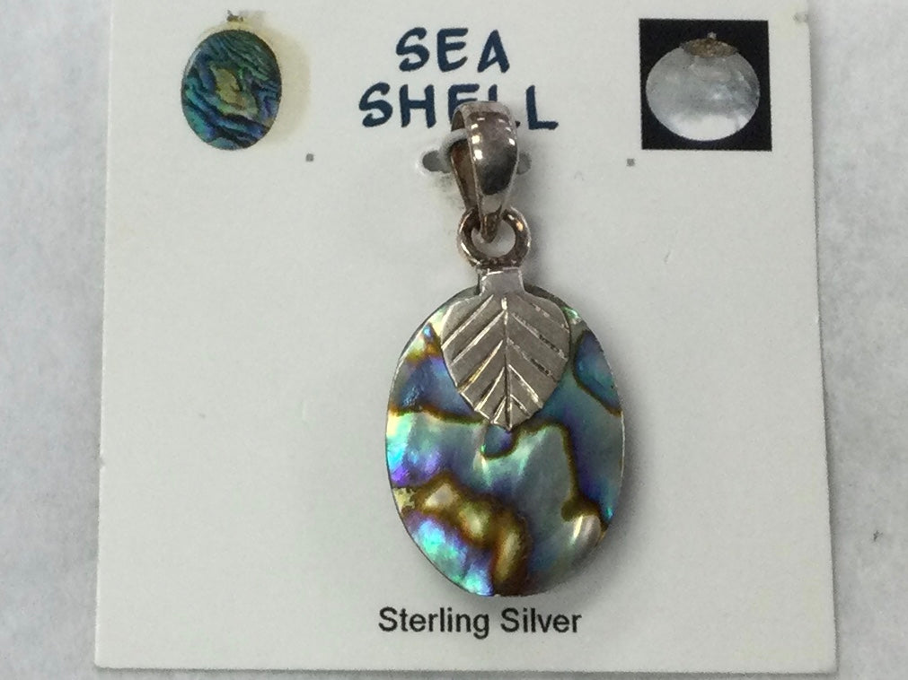 Pendant, Abalone Shell, Oval