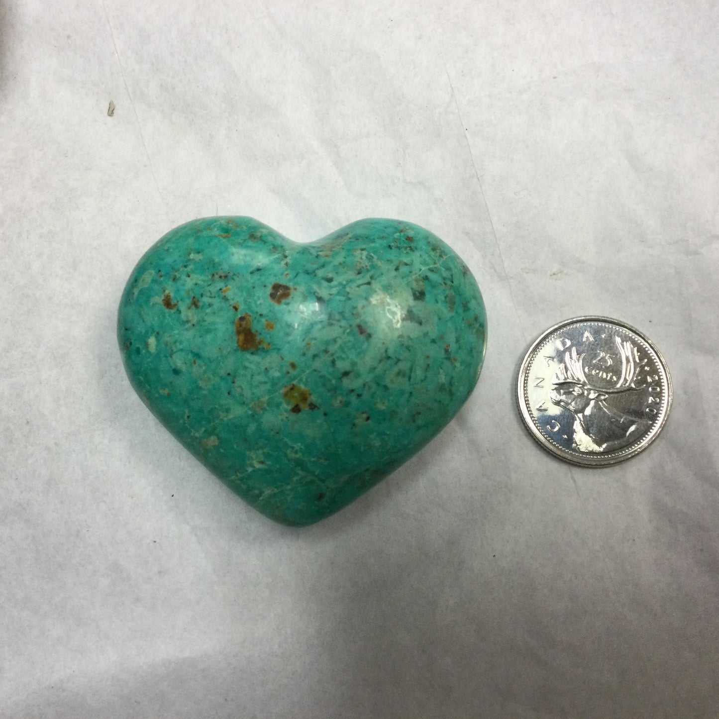 Chrysocolla Hearts