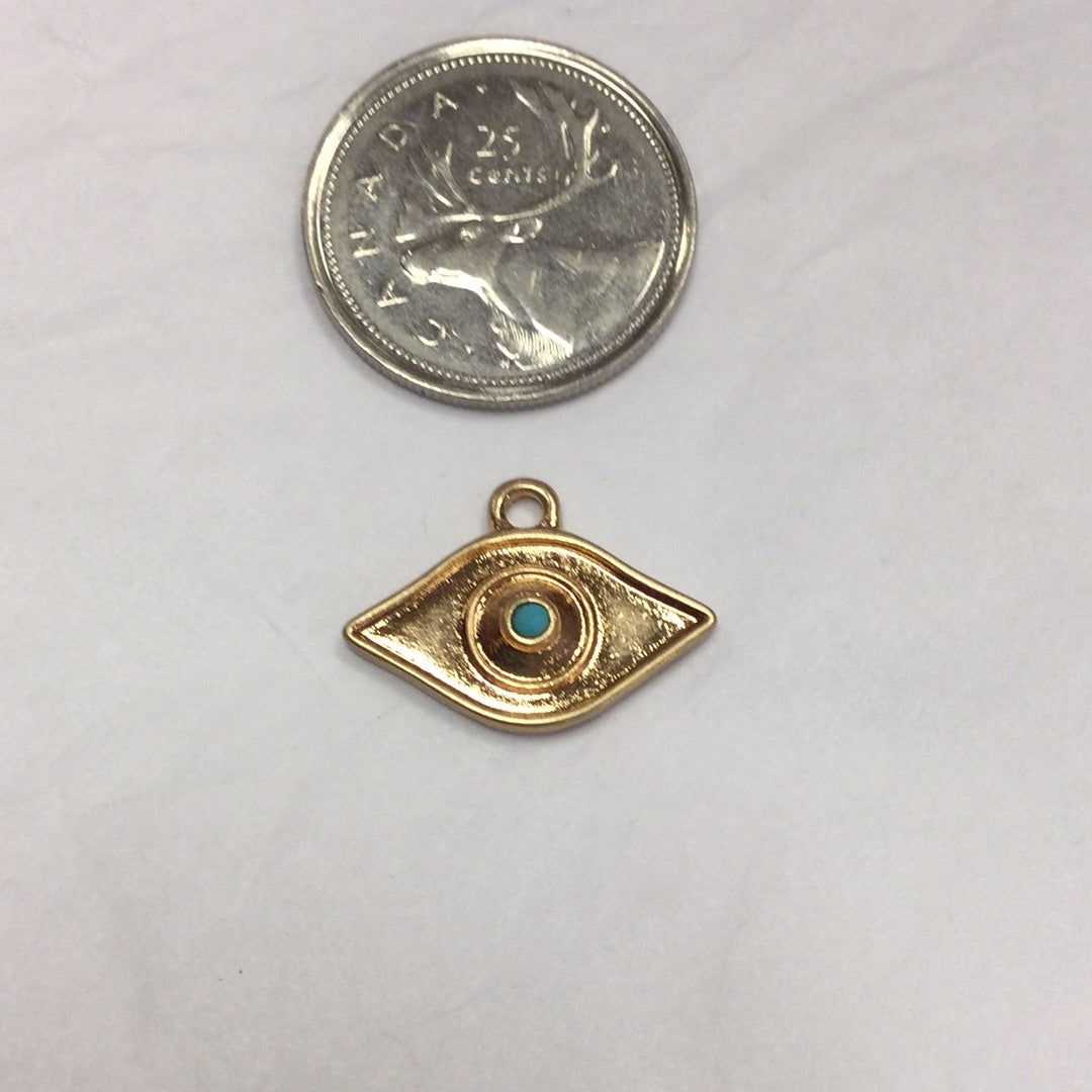 Evil Eye Gold Plated Pendant