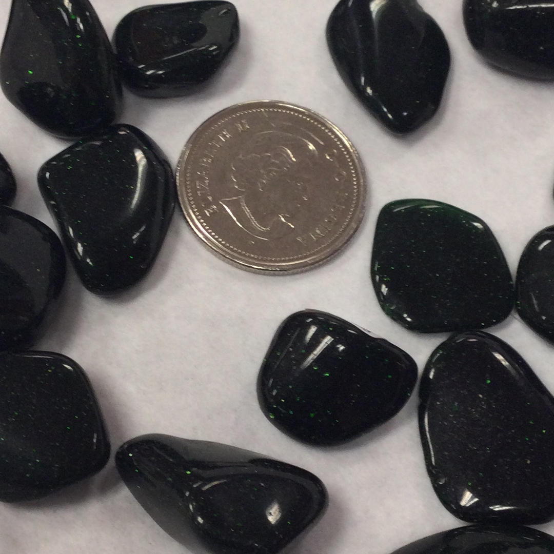 Green Goldstone small tumble