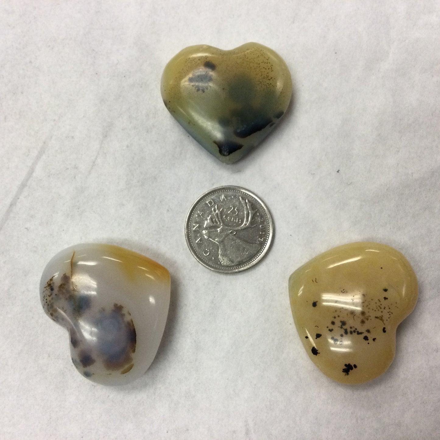 Dendritic Agate Hearts (Madagascar)