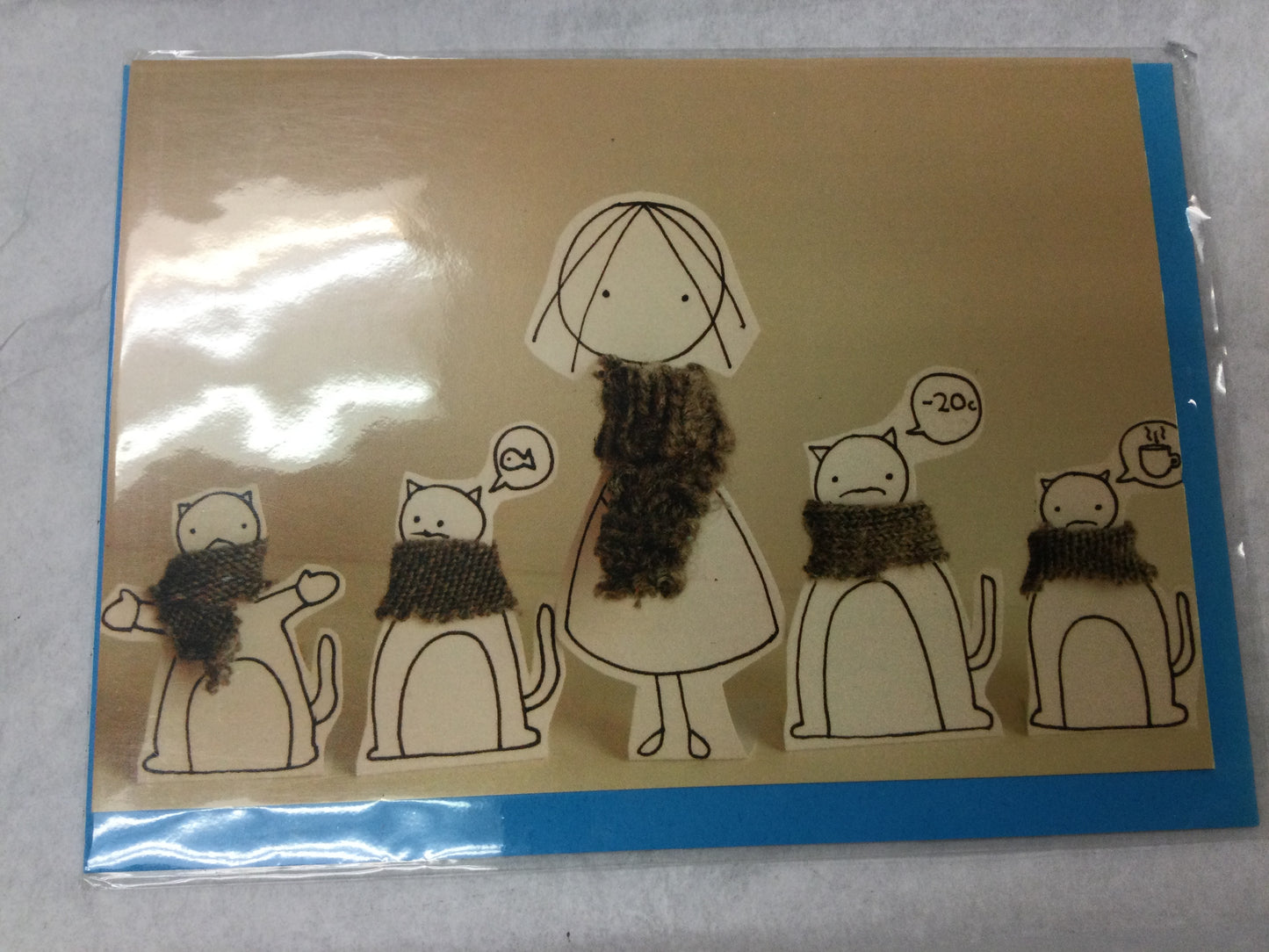 Vigo Production Greeting Cards-paper scarves