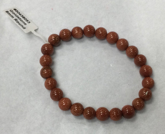 Tumbled Goldstone Bracelet 8mm