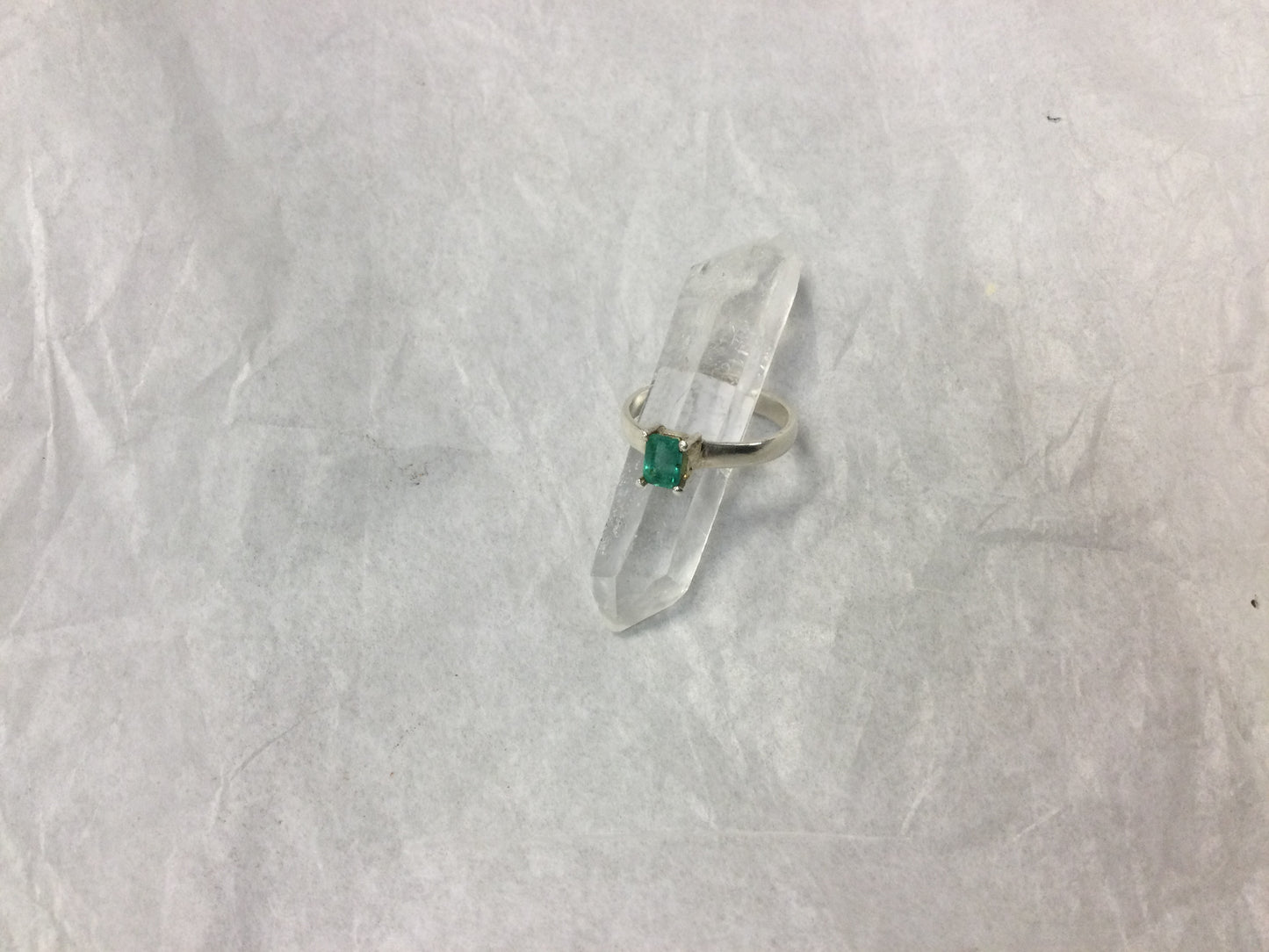 Emerald Ring Square Cut