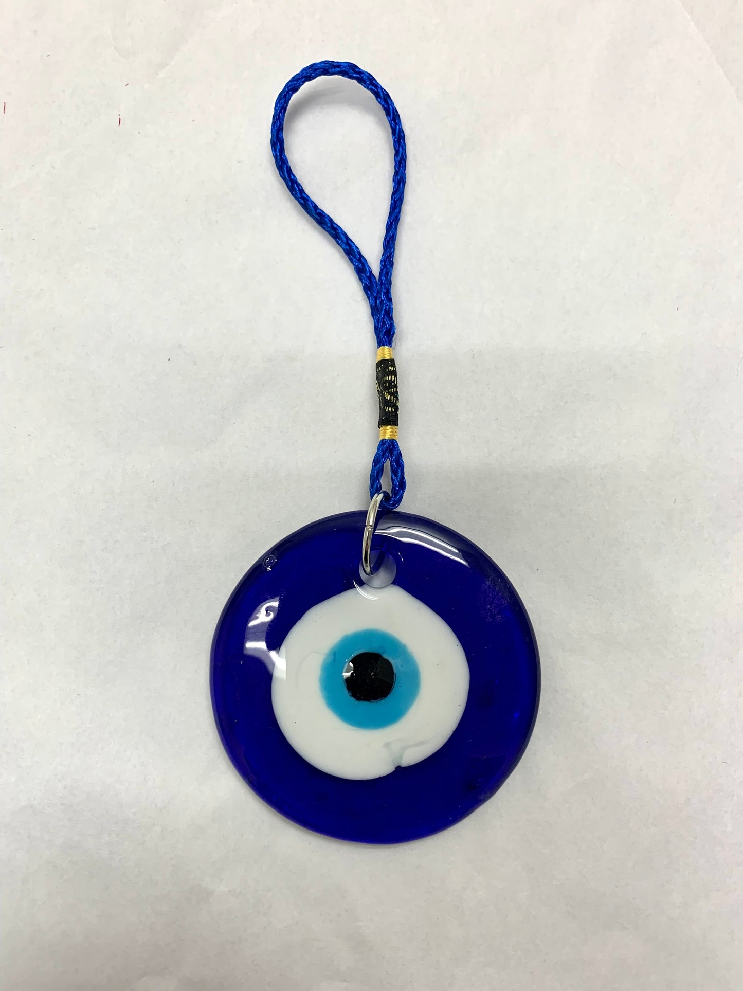 Evil Eye Talisman with Gold Thread 2.5”