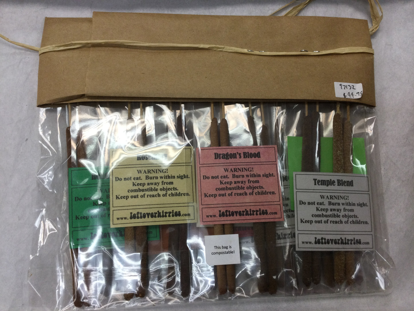 Leftover Hippies Incense Sampler Pack, 30 sticks