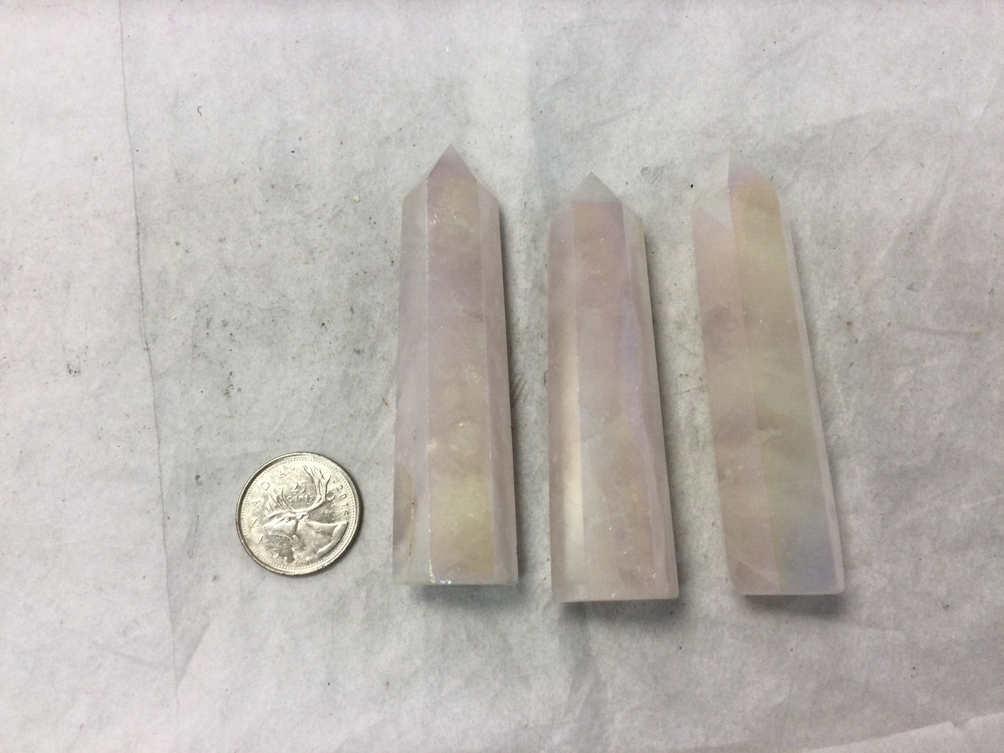 Rose Aura Quartz Point