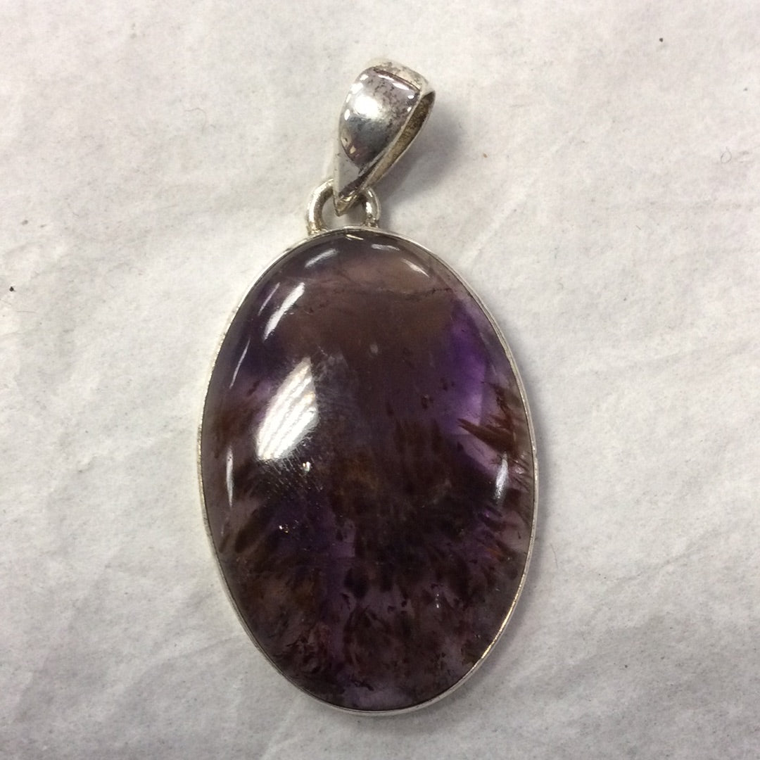 Super Seven Large Oval Pendant