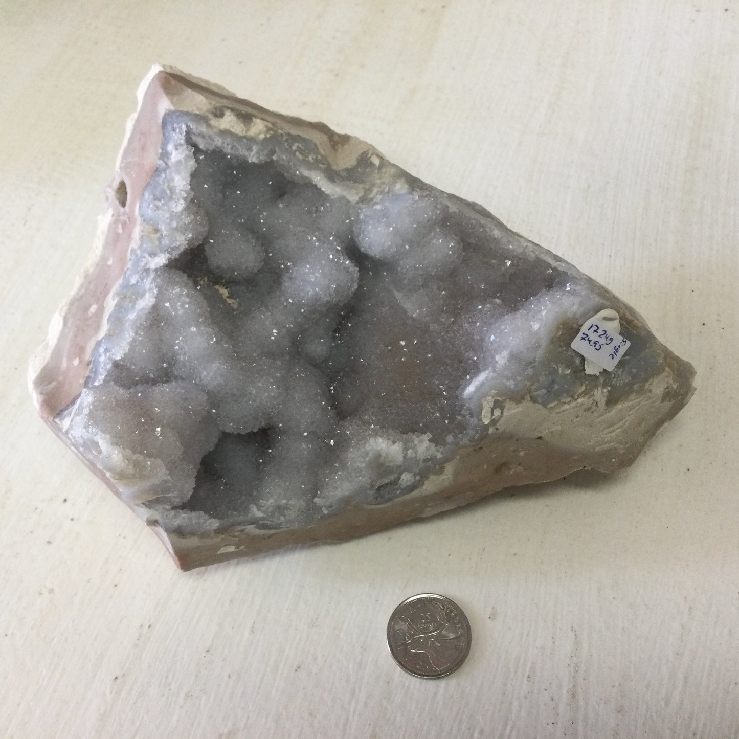 Bubble Chalcedony Geode Halves