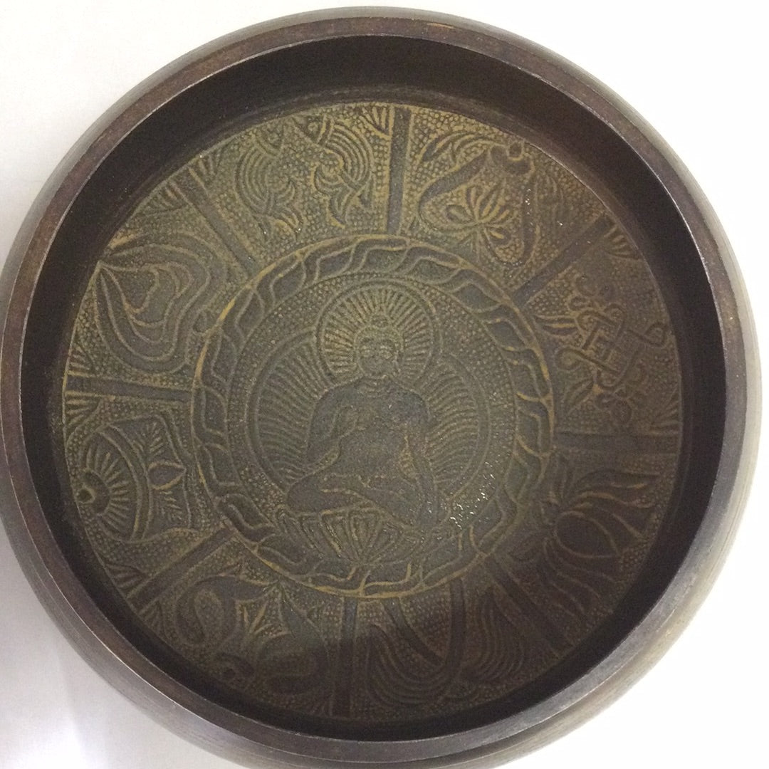 Singing Bowl, Large, Etched, Machined