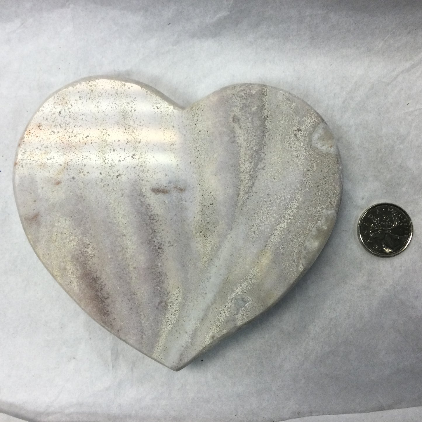 Large Pink Amethyst Polished Heart