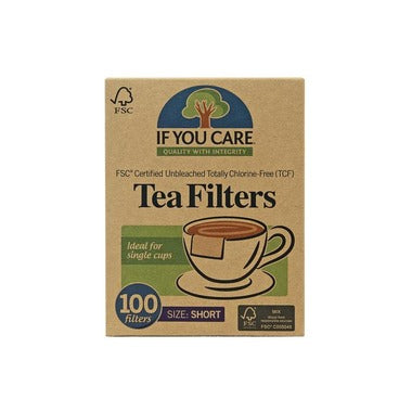 Bleached Tea Bags, Short (100)