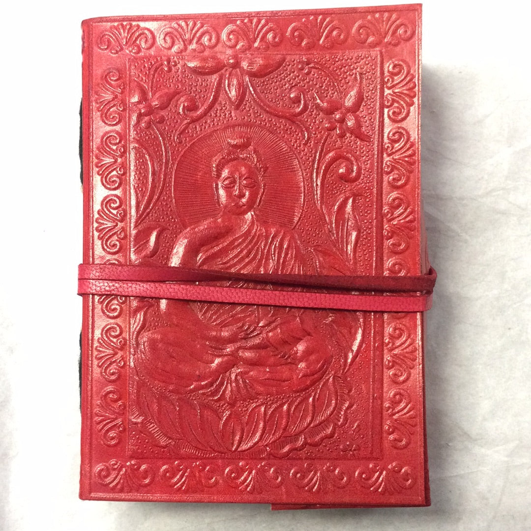 5x3.5” Coloured Leather Journal, Various Motifs