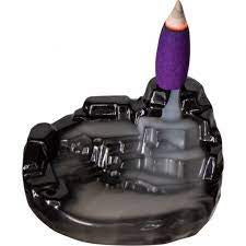 Backflow / Incense Holder 3” Ceramic Cascade