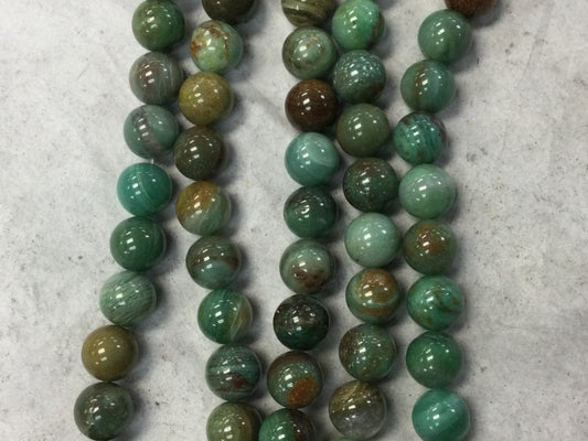 Polished Dragon’s Blood Jade Strand