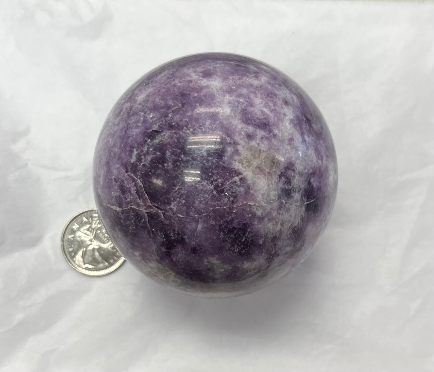 Lepidolite Sphere Lg.