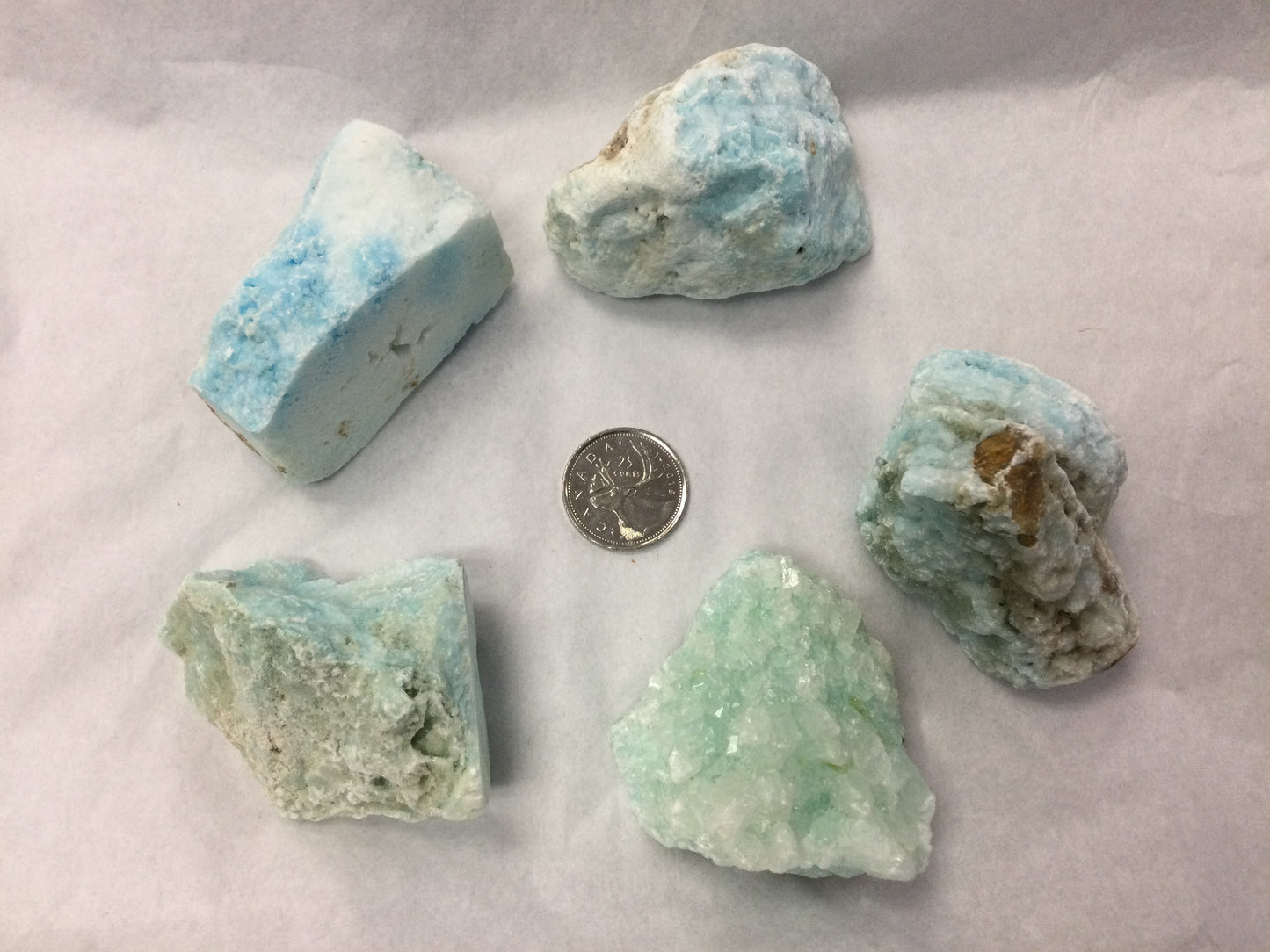 Blue Aragonite Rough Pieces