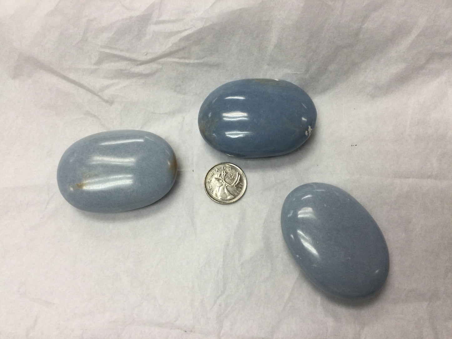 Angelite Palm Stone